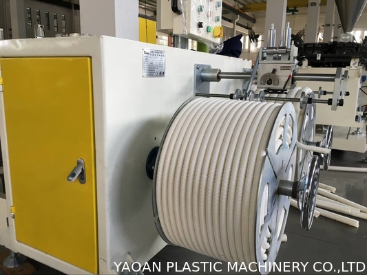12mm - 32mm Çaplı Borular İçin PVC Tek Duvar Oluklu Boru Ekstrüzyon Makinesi