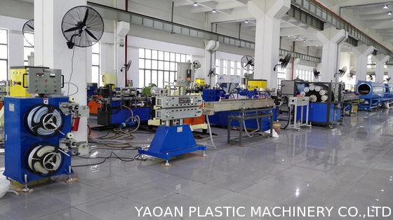 Bahçe Hortumu / Örgülü İplik Takviyeli PVC Hortum Ekstrüzyon Hattı, PVC Plastik Boru Ekstrüzyon Makinesi
